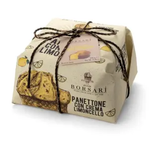 BORSARI Panettone s kandizovanou citrónovou kôrou a krémom Limoncello 500g