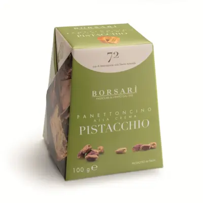 BORSARI Panettoncino s pistáciovým krémom 100g