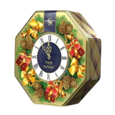SHERLOCK SECRET New Year Clock 80g, sypaný čierny čaj s príchuťou