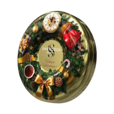SHERLOCK SECRET Happy Holidays Zlaté 80g, sypaný čierny čaj s príchuťou