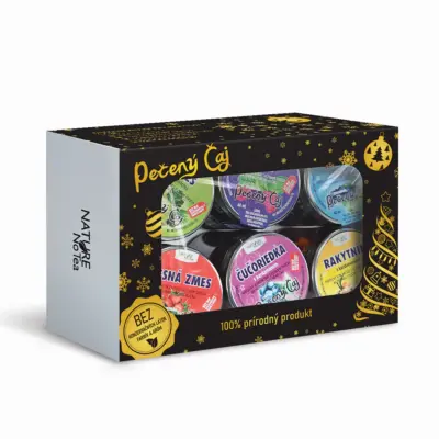 Pečený čaj 60ml - 6ks darčekové balenie vianočné