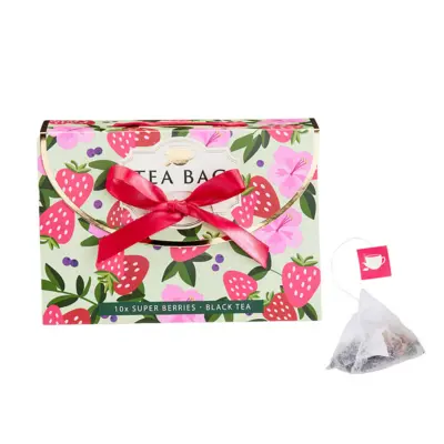 BECKY´S Tea Bag Super Berries čierny čaj s príchuťou, 10 porcií 15g
