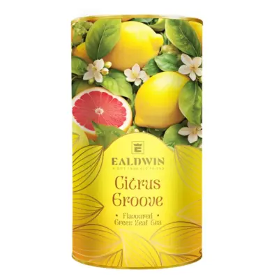 EALDWIN Citrus Groove, sypaný zelený čaj s príchuťou 100g
