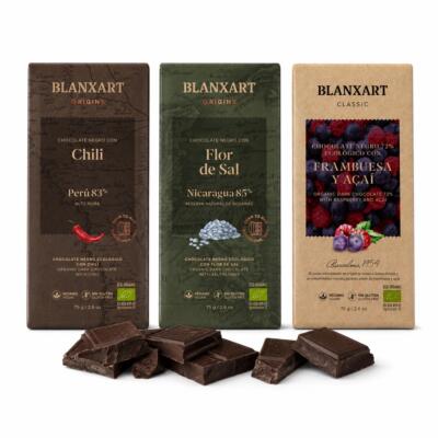 BLANXART Horké čokolády s príchuťou 3 x 75g