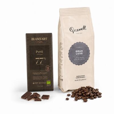 Duo GRANELL Gran Luxe 250g & BLANXART Horká čokoláda PERÚ 77%,75g