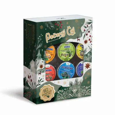 Pečený čaj 65g - 12ks darčekové balenie Zelené